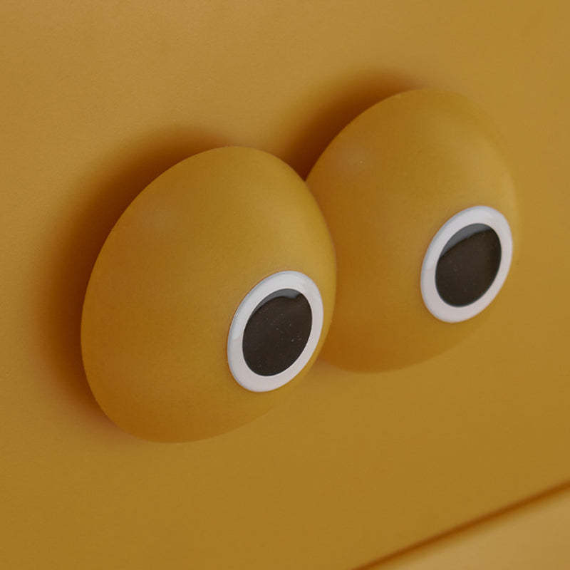 Big Eyes Nightstand 2-Drawer — Apricot Pink
