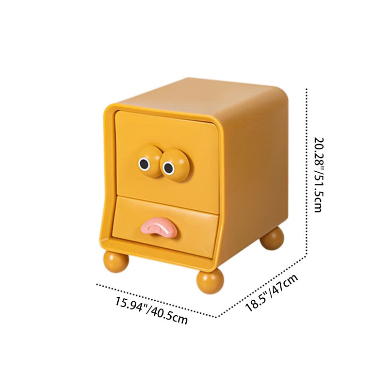 Big Eyes Nightstand 2-Drawer — Spotted