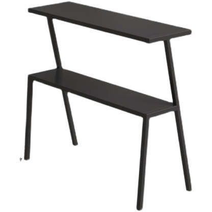 Minimalist Rectangle Iron 2-Tier Side Table