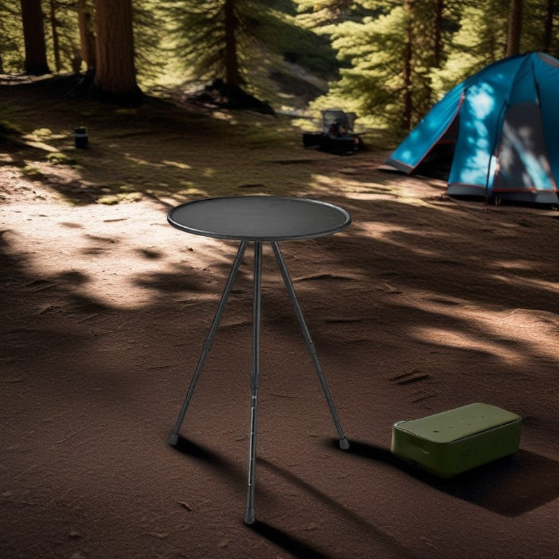 Modern Round Tripod Aluminum Outdoor Coffee Table