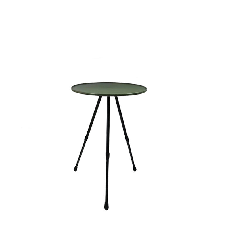 Modern Round Tripod Aluminum Outdoor Coffee Table