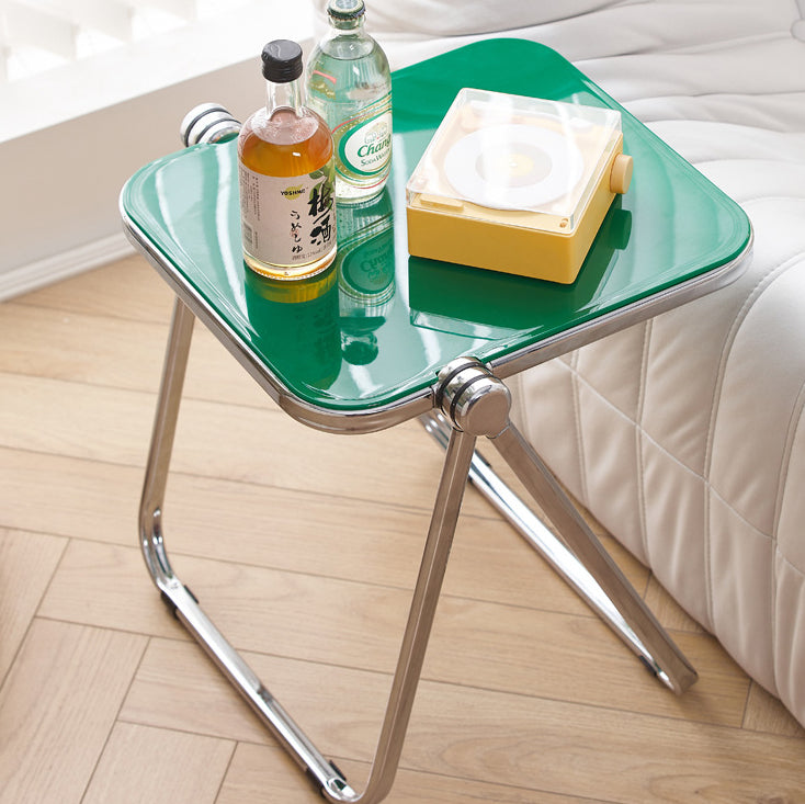 Minimalist Foldable PET Metal Coffee Table