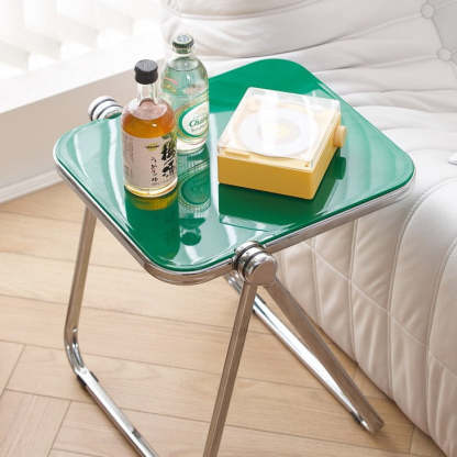 Minimalist Foldable PET Metal Coffee Table