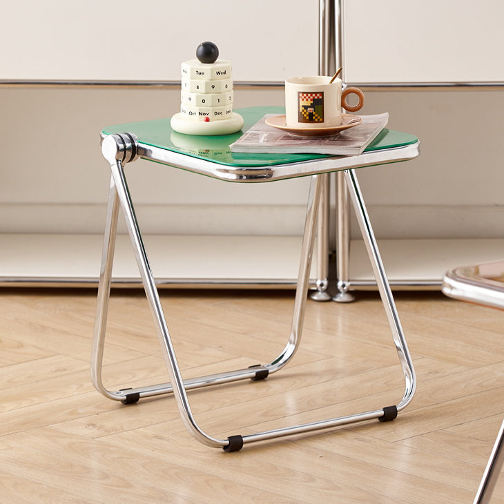 Minimalist Foldable PET Metal Coffee Table
