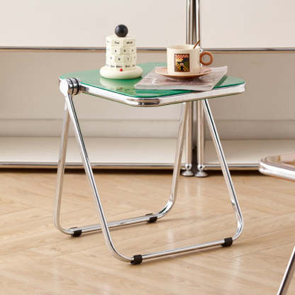 Minimalist Foldable PET Metal Coffee Table