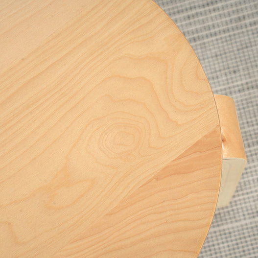 Minimalist Triangle Round Corner Wood Coffee Table