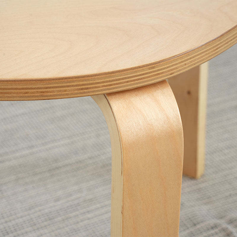 Minimalist Triangle Round Corner Wood Coffee Table