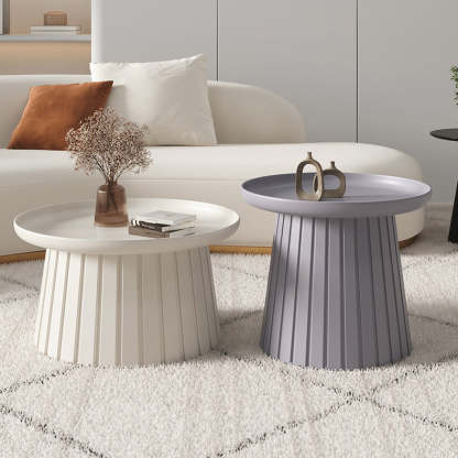 Minimalist Cylinder Plastic Coffee Table