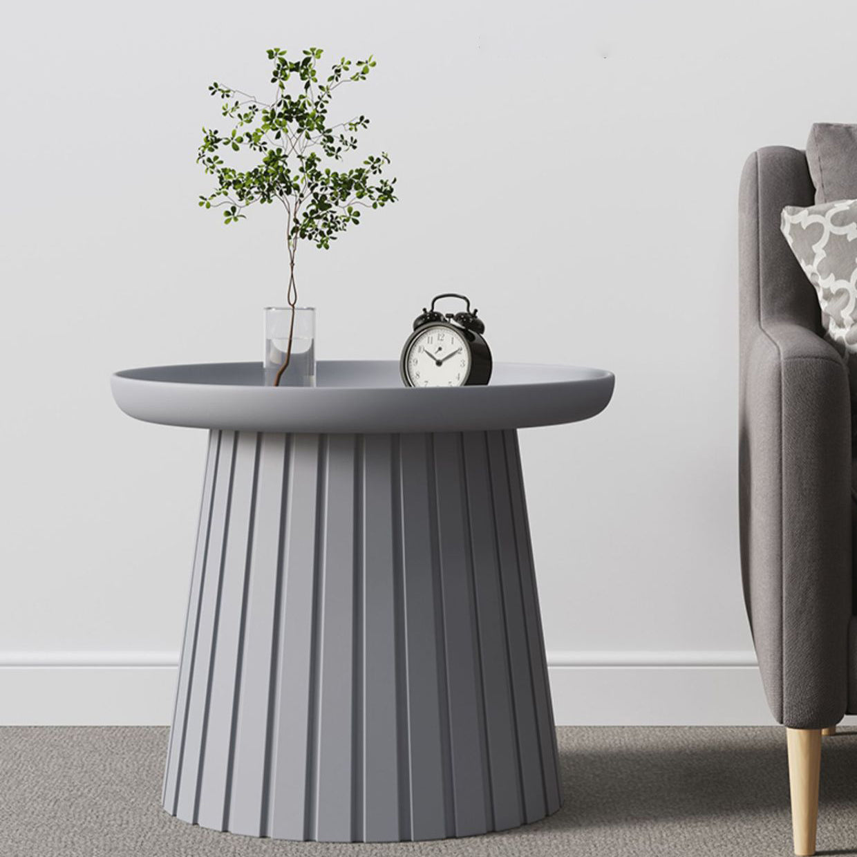 Minimalist Cylinder Plastic Coffee Table