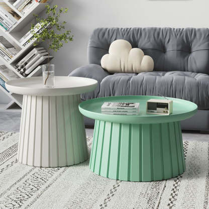 Minimalist Cylinder Plastic Coffee Table