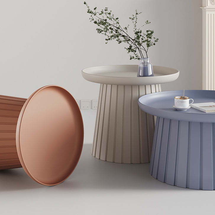 Minimalist Cylinder Plastic Coffee Table