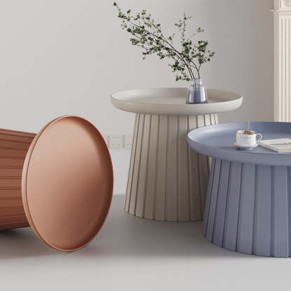 Minimalist Cylinder Plastic Coffee Table