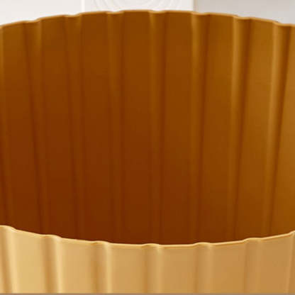 Minimalist Cylinder Plastic Coffee Table — Beige