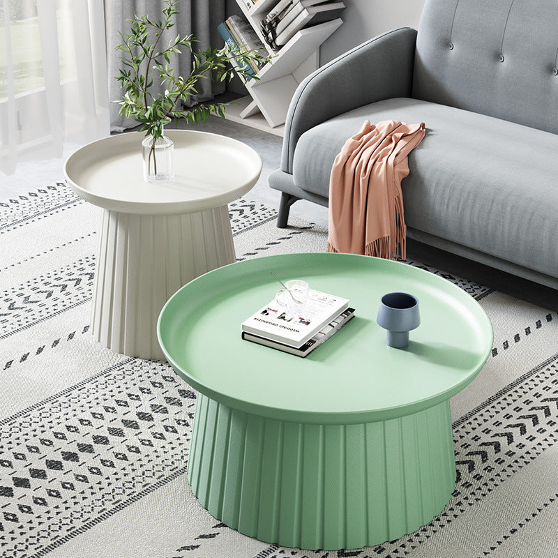 Minimalist Cylinder Plastic Coffee Table