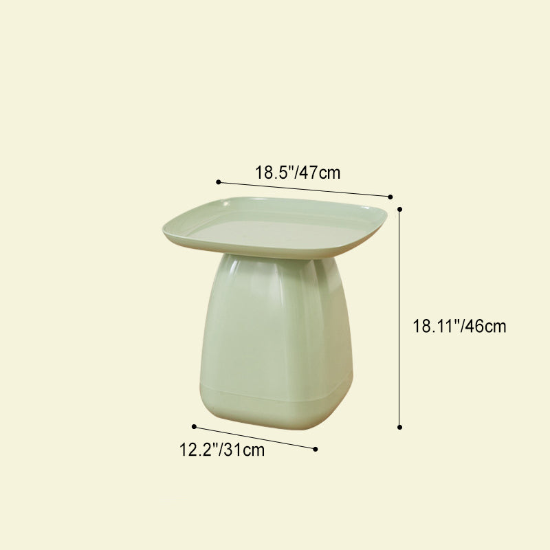 Nordic Trapezoidal Plastic Coffee Table — Gray