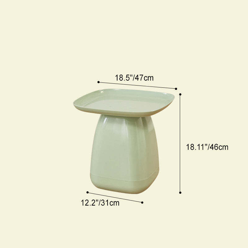 Nordic Trapezoidal Plastic Coffee Table — Gray