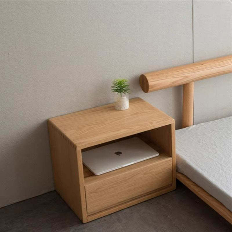Nordic Wood 1-Drawer Nightstand
