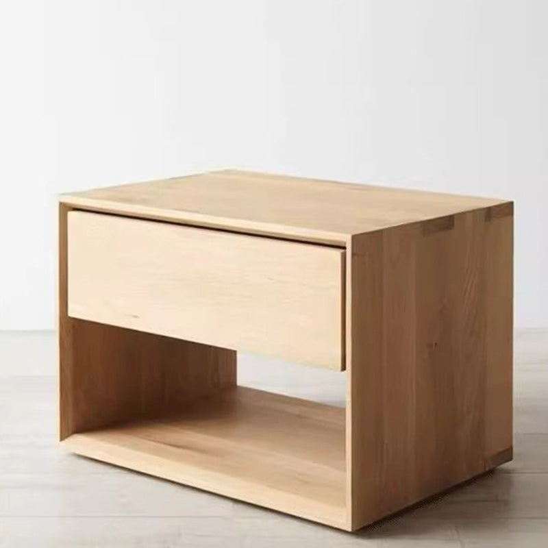 Nordic Wood 1-Drawer Nightstand