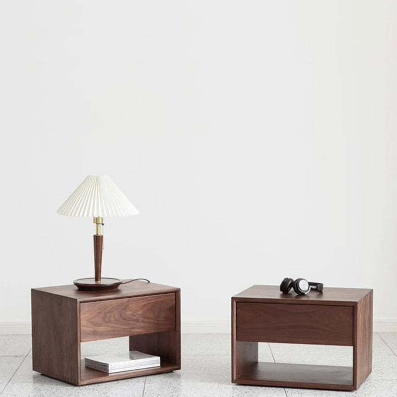 Nordic Wood 1-Drawer Nightstand