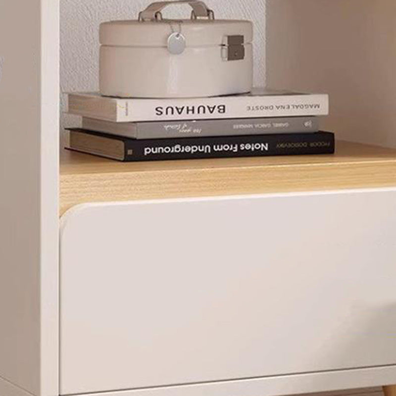 Minimalist Solid Wood Panel Nightstand