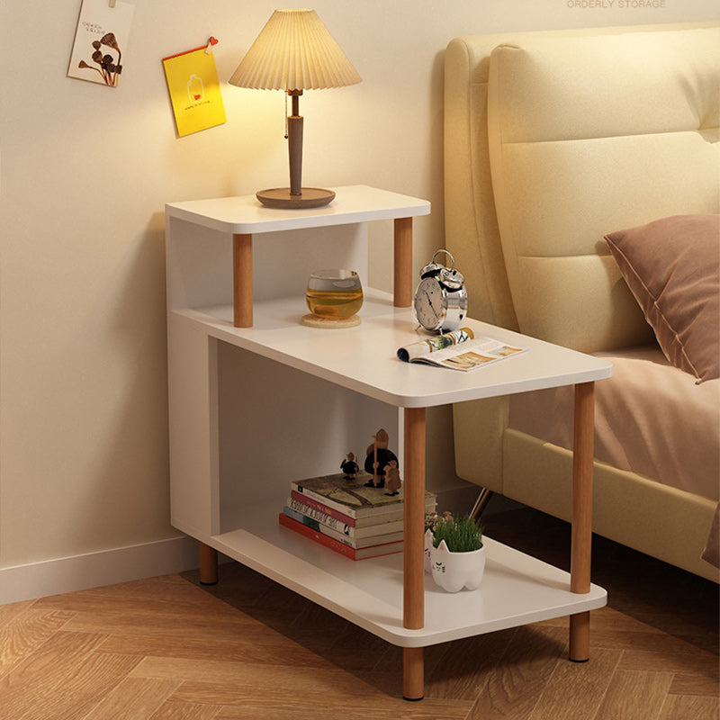 Minimalist Solid Wood 3-Tier Side Table