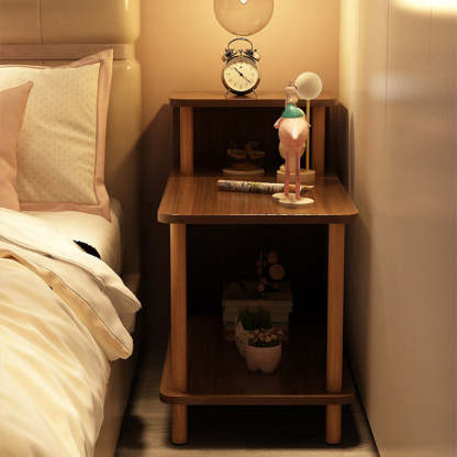 Minimalist Solid Wood 3-Tier Side Table