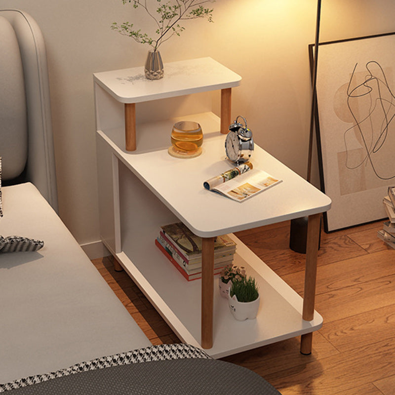 Minimalist Solid Wood 3-Tier Side Table