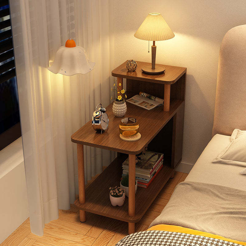 Minimalist Solid Wood 3-Tier Side Table