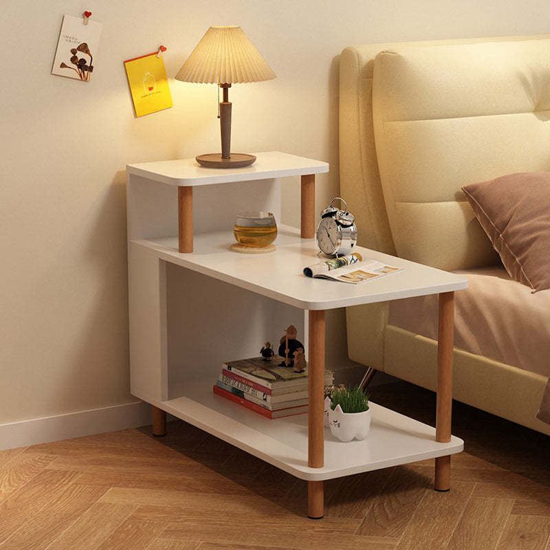 Minimalist Solid Wood 3-Tier Side Table