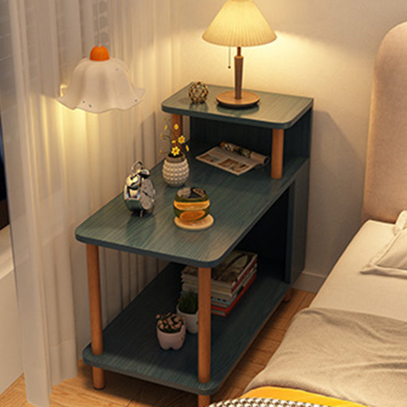 Minimalist Solid Wood 3-Tier Side Table