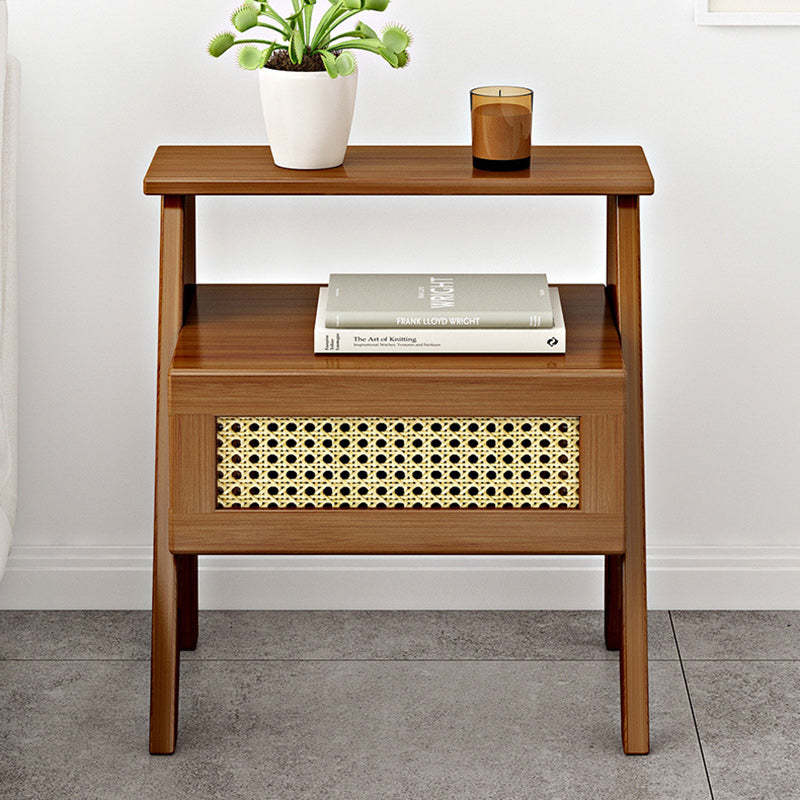 Minimalist Nan Bamboo Nightstand 1-Drawer