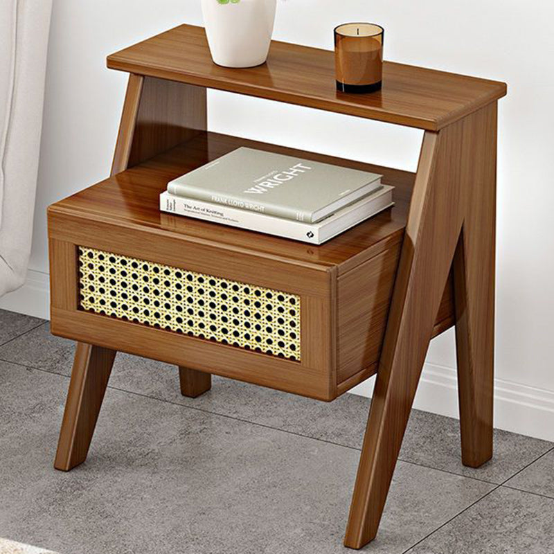 Minimalist Nan Bamboo Nightstand 1-Drawer