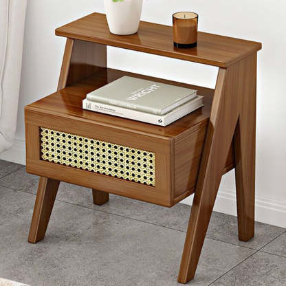 Minimalist Nan Bamboo Nightstand 1-Drawer