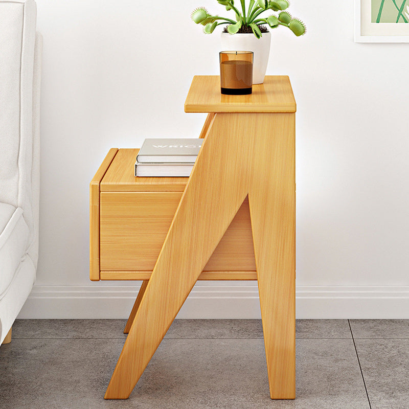 Minimalist Nan Bamboo Nightstand 1-Drawer