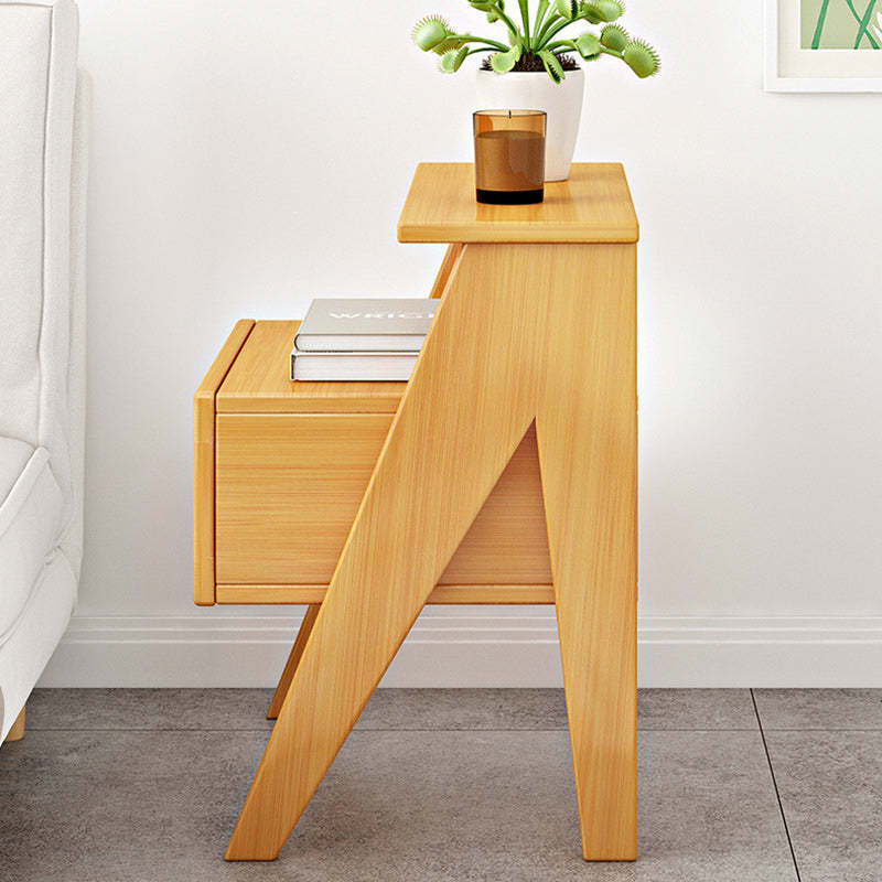 Minimalist Nan Bamboo Nightstand 1-Drawer