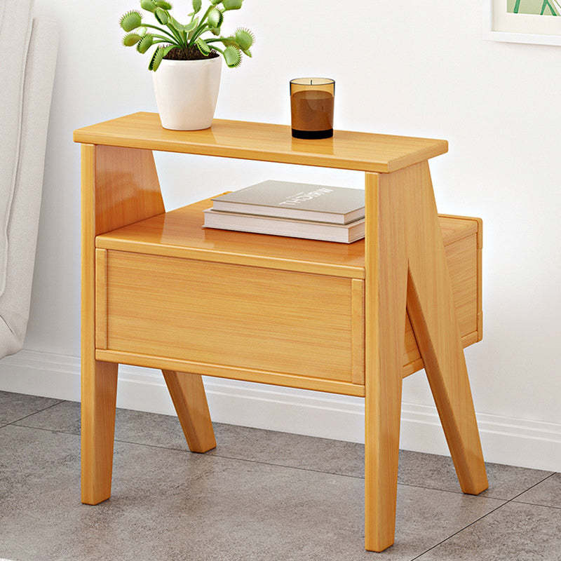 Minimalist Nan Bamboo Nightstand 1-Drawer