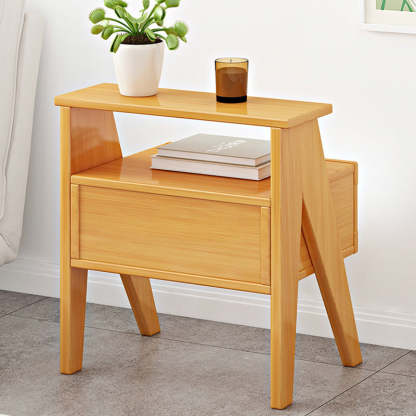 Minimalist Nan Bamboo Nightstand 1-Drawer