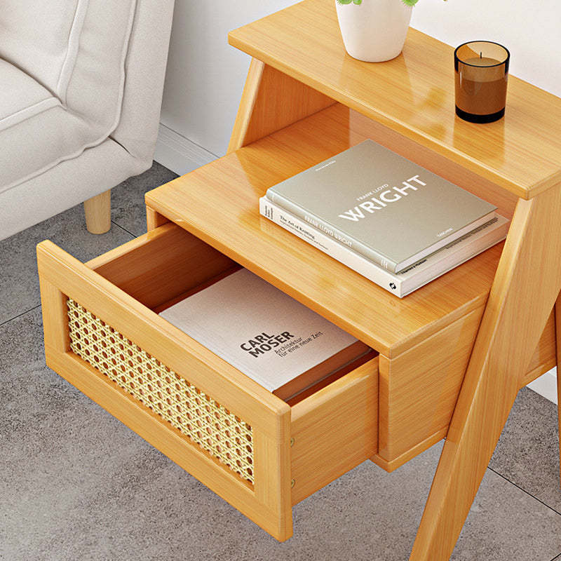 Minimalist Nan Bamboo Nightstand 1-Drawer
