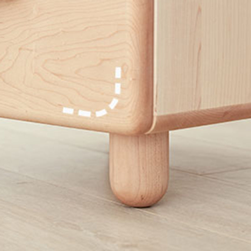 Nordic Knob Maple 2-Drawer Nightstand