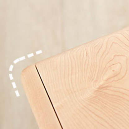 Nordic Knob Maple 2-Drawer Nightstand