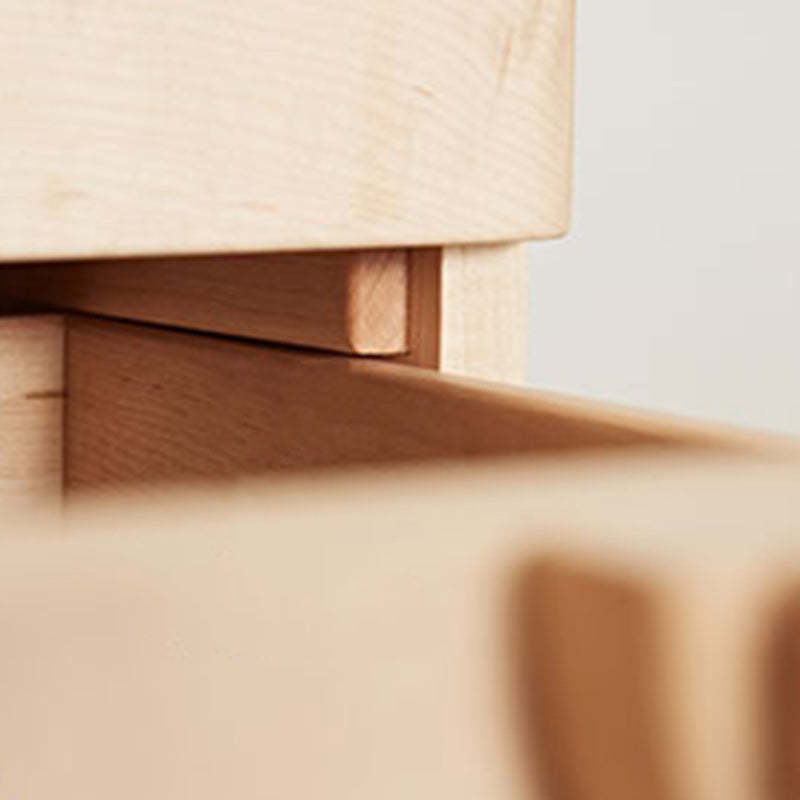 Nordic Knob Maple 2-Drawer Nightstand