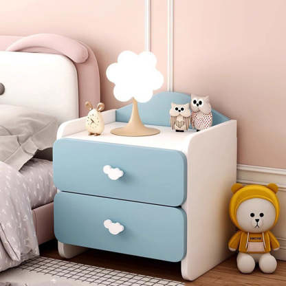 Kids Faux Panel Nightstand — 1 / Pink