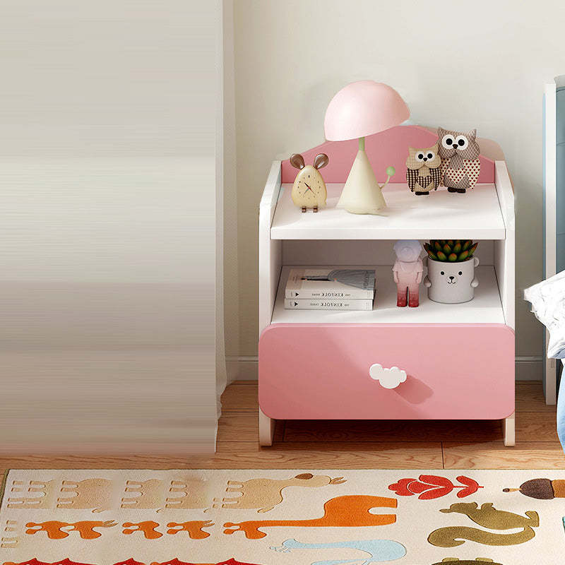 Blue creative panel kids nightstands