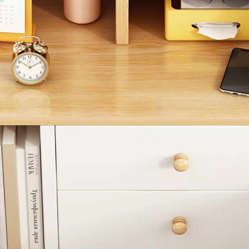 Minimalist Panel Trapezoidal Nightstand 2-Drawer