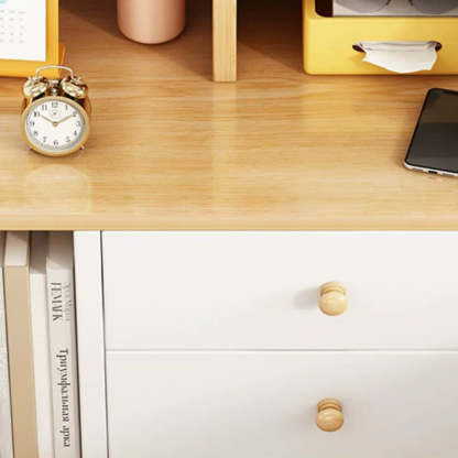 Minimalist Panel Trapezoidal Nightstand 2-Drawer