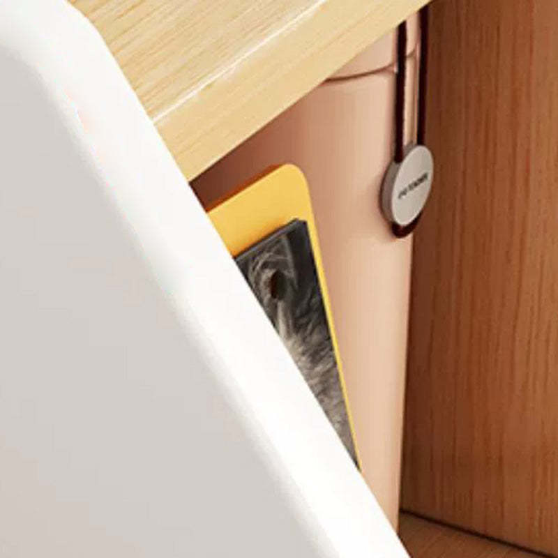 Minimalist Panel Trapezoidal Nightstand 2-Drawer