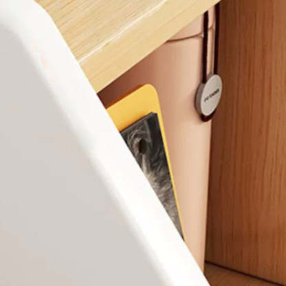 Minimalist Panel Trapezoidal Nightstand 2-Drawer