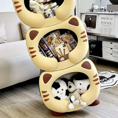 Kids Round Cat Nightstand