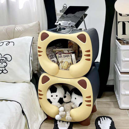 Kids Round Cat Nightstand