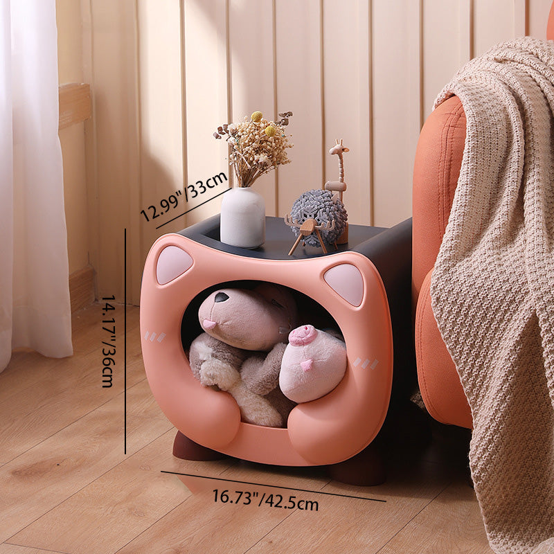 Kids Round Cat Nightstand